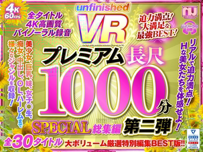 The Unfinished VR Video Premium Long-Length 1000-Minute Special Highlights No.2