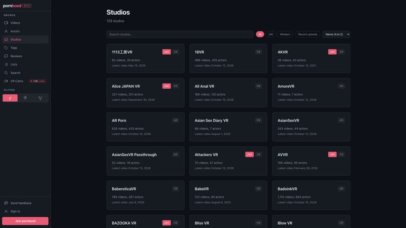 All studios